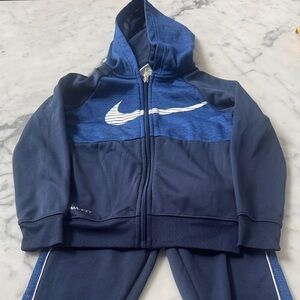 Nike Therma-Fit Navy and Blue Hoodie Set